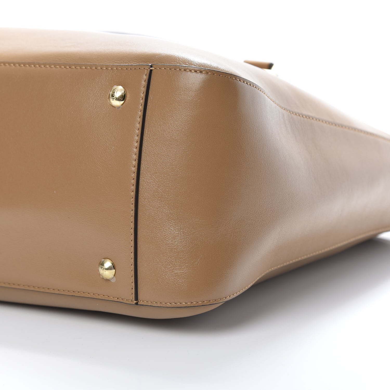 Fendi Vitello Glacier Medium FF Tote Nocciola 10 of 12