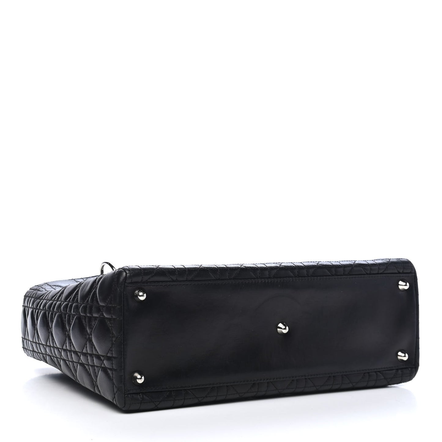 Lambskin Cannage Large Lady Dior Black