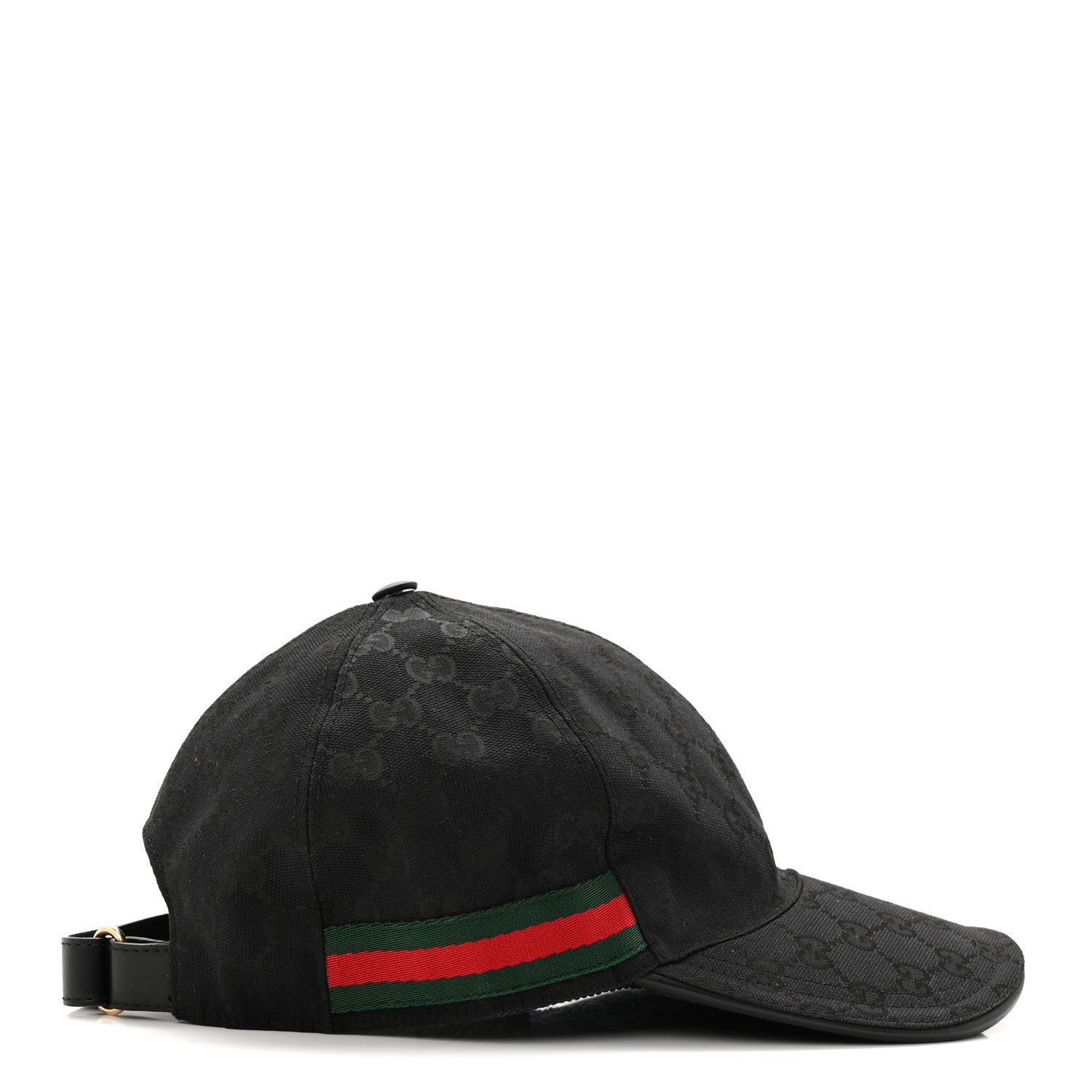Gucci Monogram Web Baseball Hat M 58 Black 5 of 9