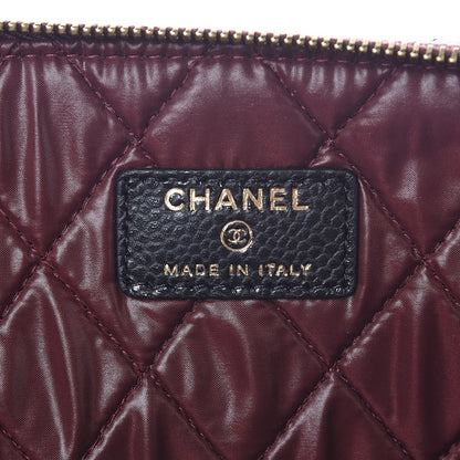 Chanel Caviar Quilted Large Cosmetic Case Black 5 of 7