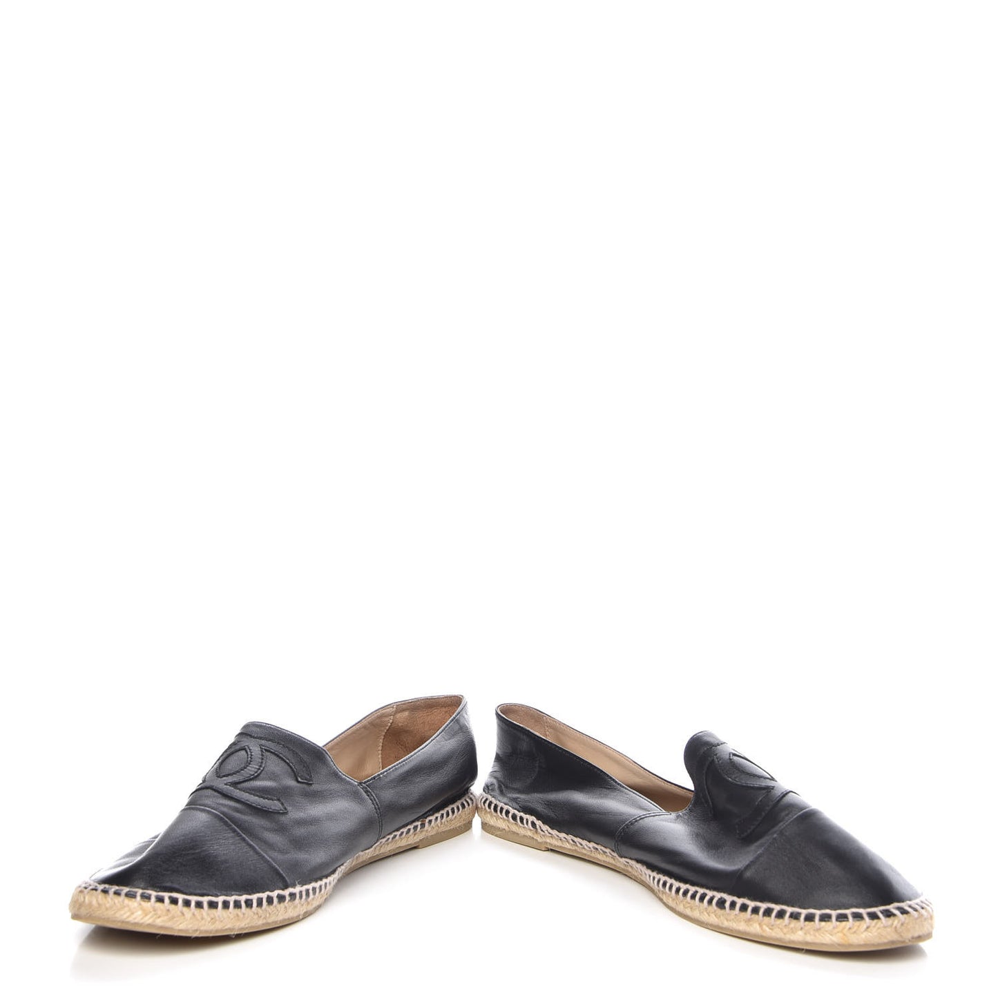 Lambskin CC Mens Espadrilles 45 Black
