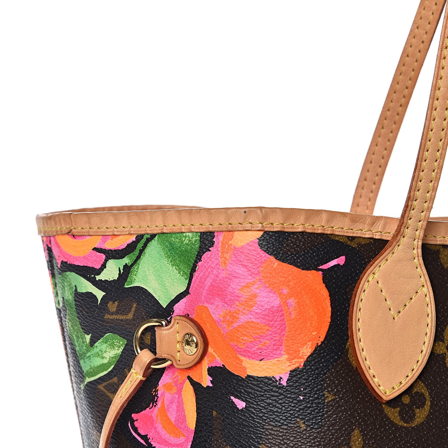 Louis Vuitton Monogram Roses Neverfull MM 15 of 20