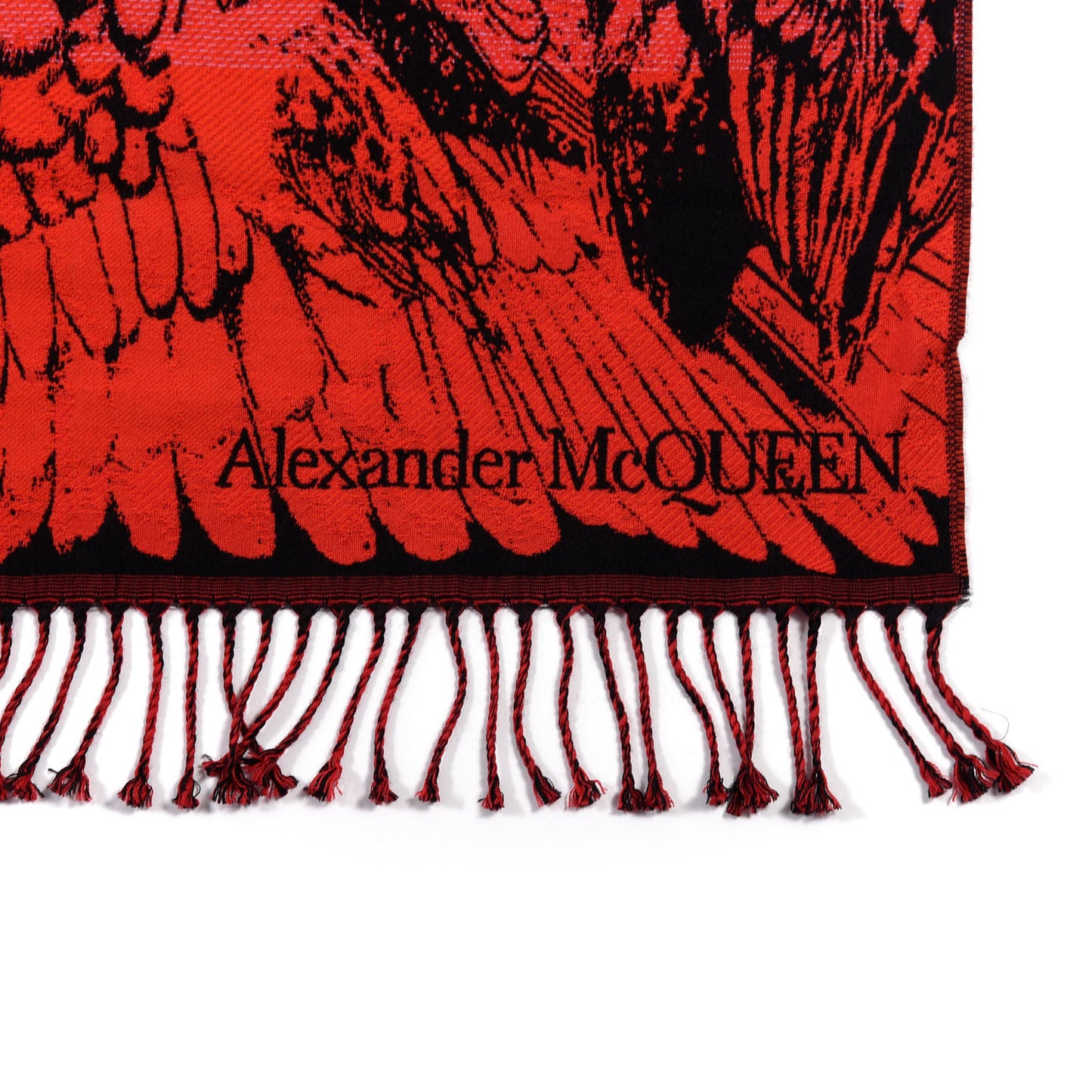 Wool Paradise Skull Scarf Fuxia Black