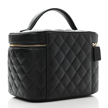 Chanel Caviar Quilted Large Vanity Pouch Black 3 of 10