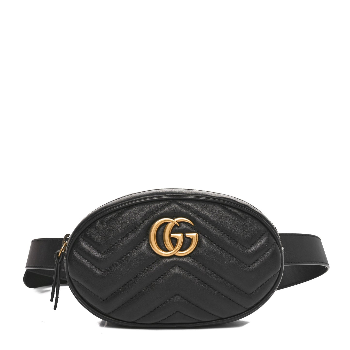 Calfskin Matelasse GG Marmont Belt Bag 95 38 Black