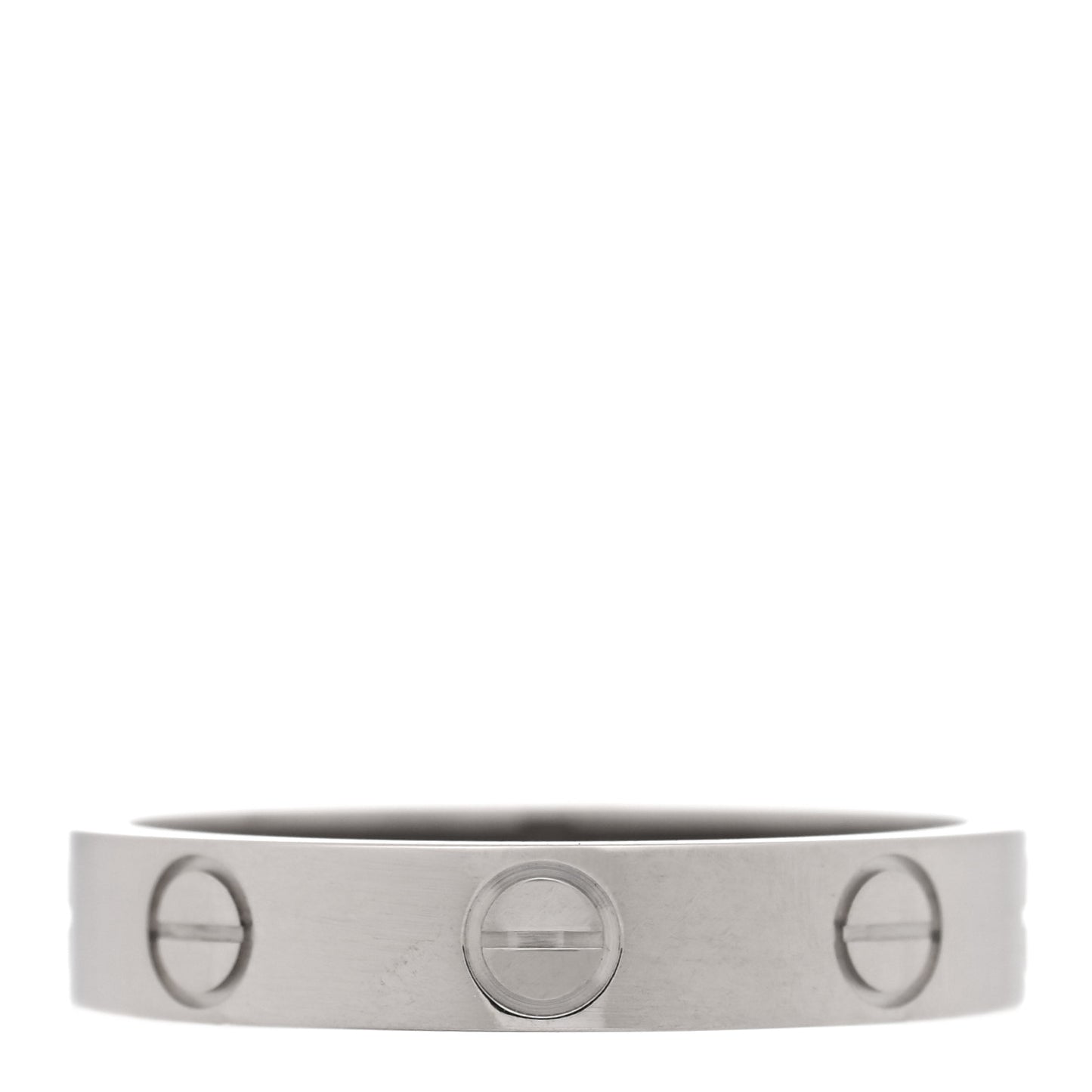 18K White Gold 3.5mm LOVE Wedding Band Ring 51 5.75