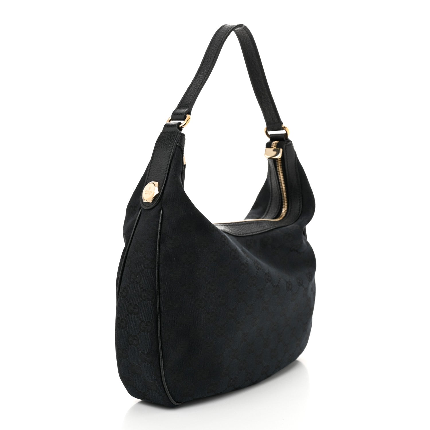 Gucci Monogram Medium Charmy Hobo Black 3 of 10