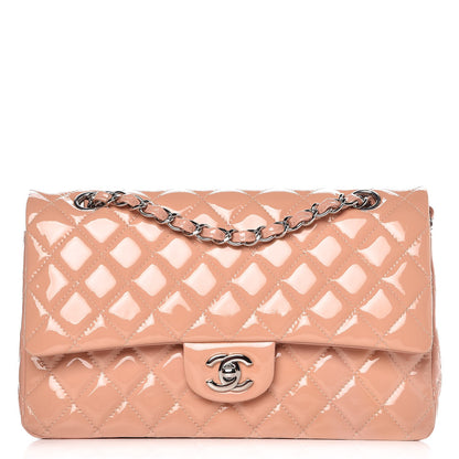 Chanel Patent Quilted Medium Double Flap Light Pink 1 of 11