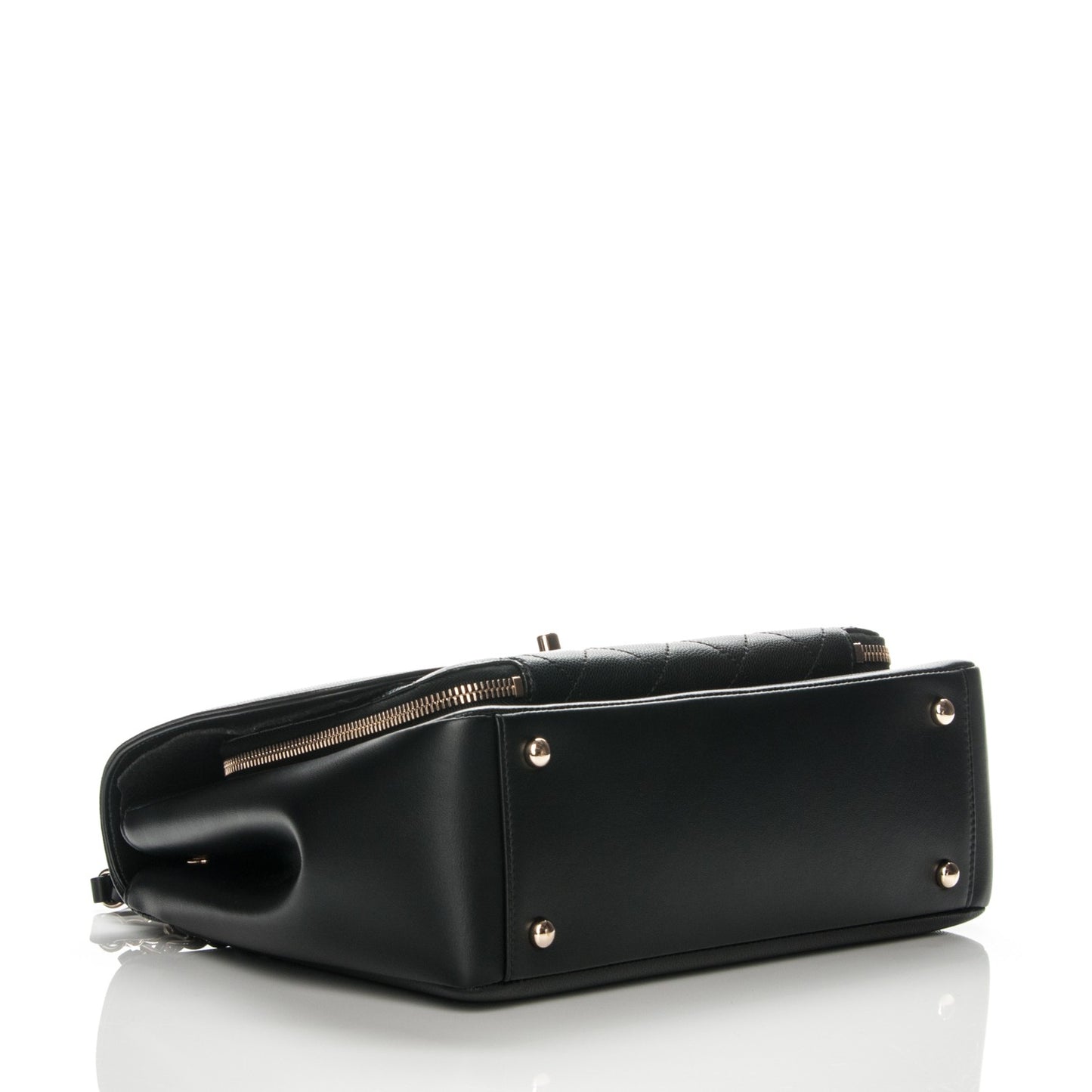 Caviar Quilted Large Business Affinity Flap Black