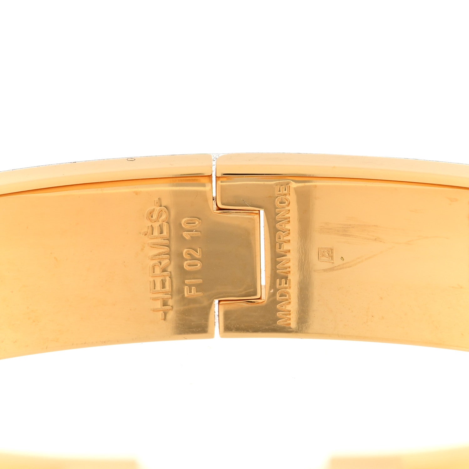 Hermes Enamel Narrow Clic Clac H Bracelet PM Orange 4 of 5
