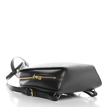 Louis Vuitton Epi Mabillon Backpack Black 4 of 9