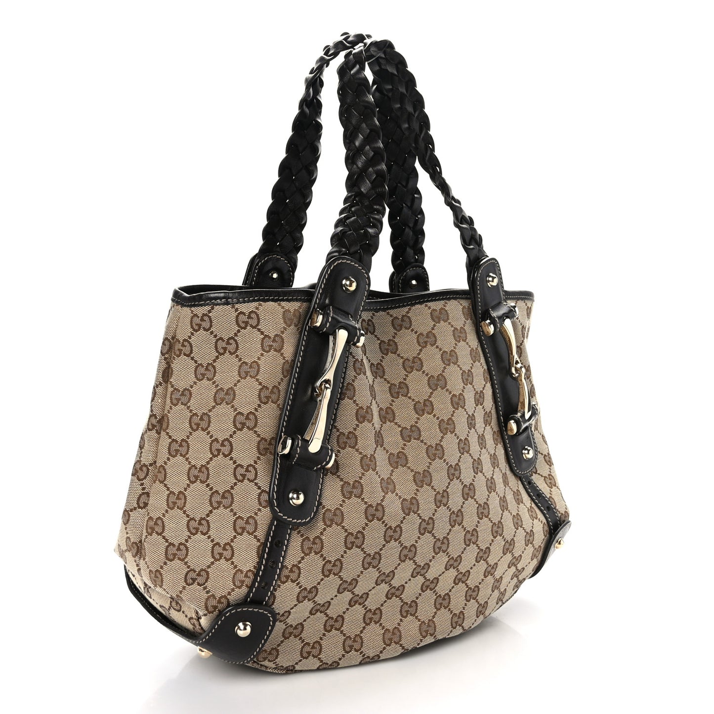 Monogram Small Pelham Shoulder Bag Dark Brown
