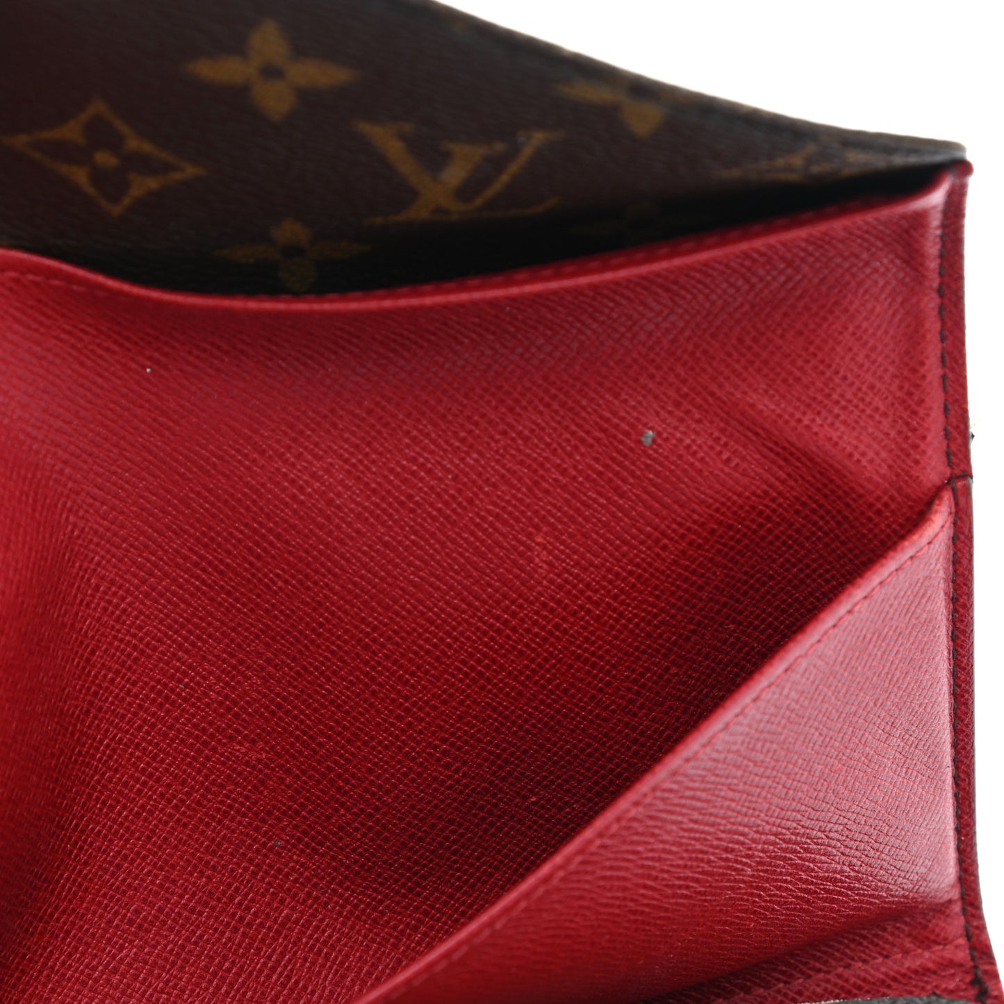Monogram Josephine Wallet Red