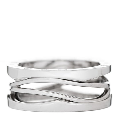 Bulgari 18K White Gold B.Zero1 Legend Three-Band Ring 58 8.25 1 of 8