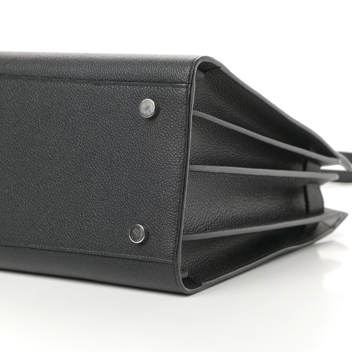 Grained Calfskin Small Sac De Jour Black