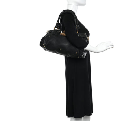 Chloe Leather Medium Paddington Satchel Black 2 of 14