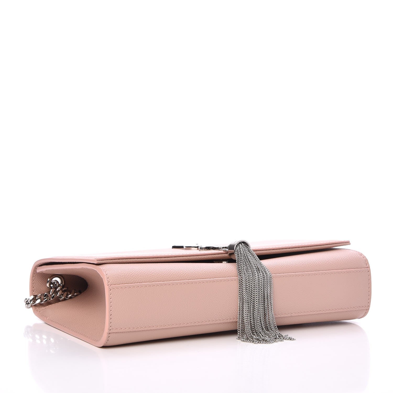 Saint Laurent Grain De Poudre Medium Classic Monogram Kate Tassel Satchel Pale Blush 4 of 7