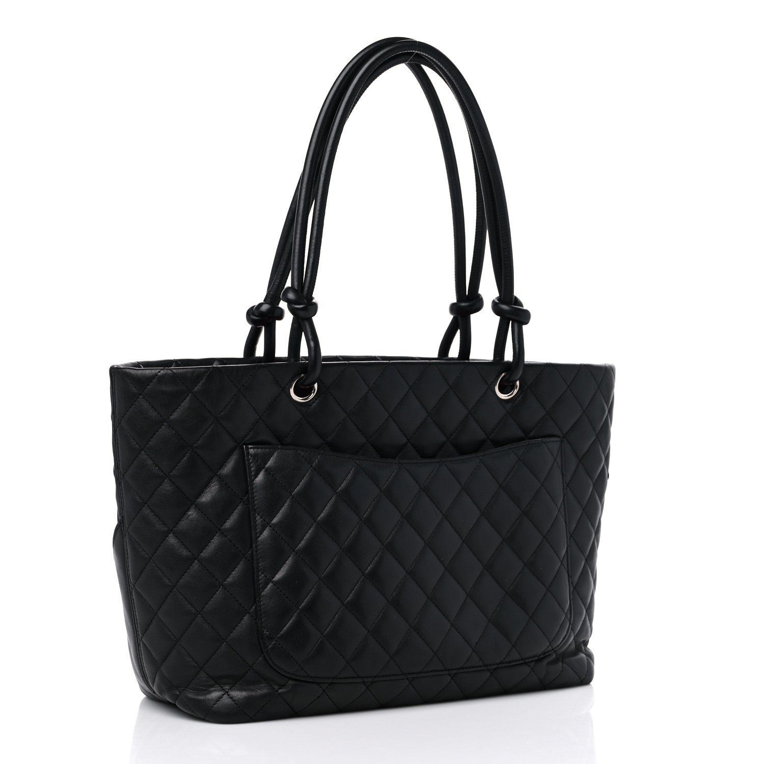 Chanel Calfskin Quilted Large Cambon Tote Black 3 of 14