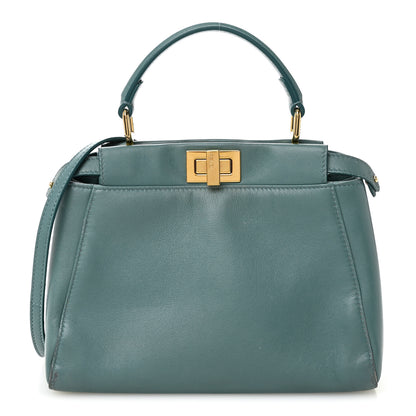 Fendi Nappa Mini Peekaboo Iconic Satchel Pound 1 of 13