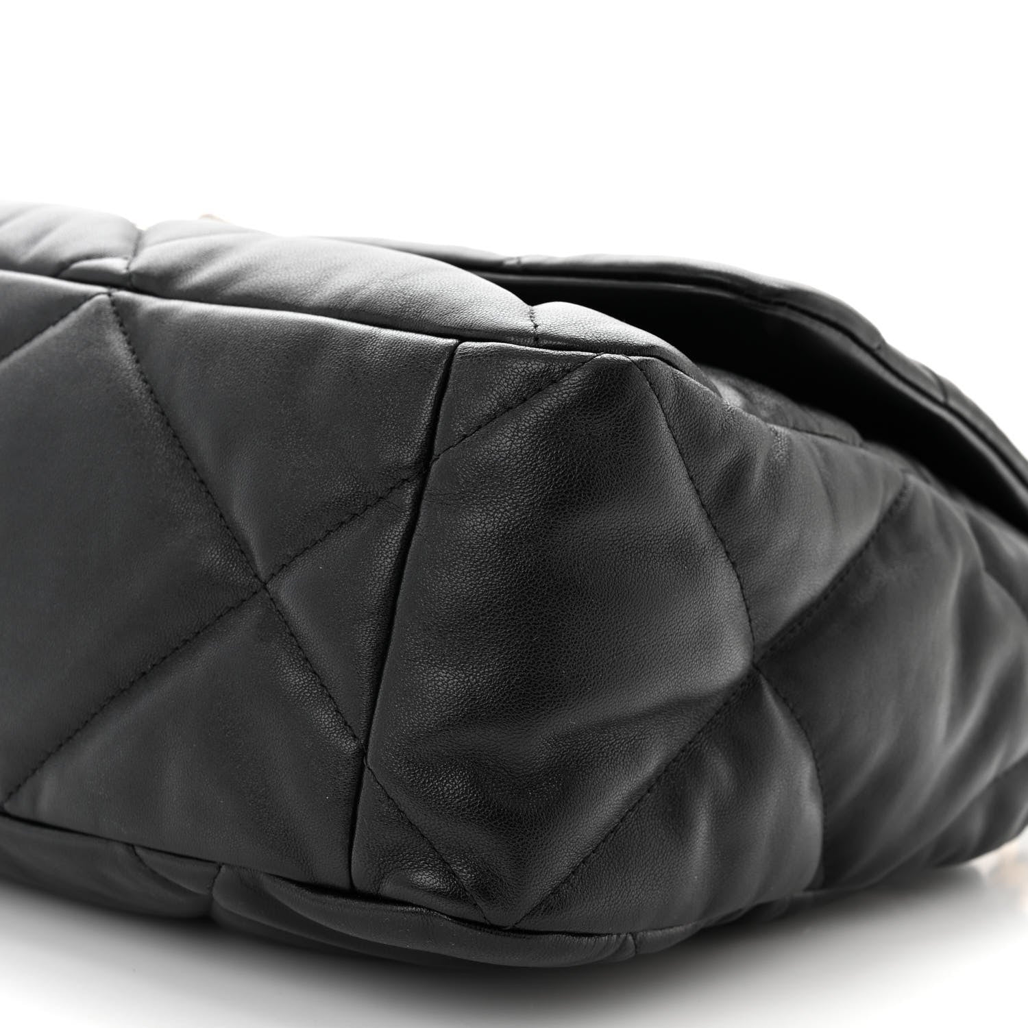 Chanel Lambskin Quilted Maxi Chanel 19 Flap Black 10 of 11
