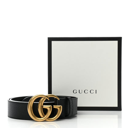Gucci Textured Calfskin Double G 40mm Belt 105 42 Black 6 of 6