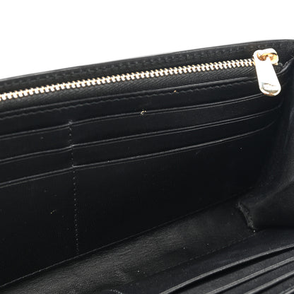 Christian Dior Grained Calfskin Cannage Lady Dior Rendezvous Chain Wallet Black 12 of 15