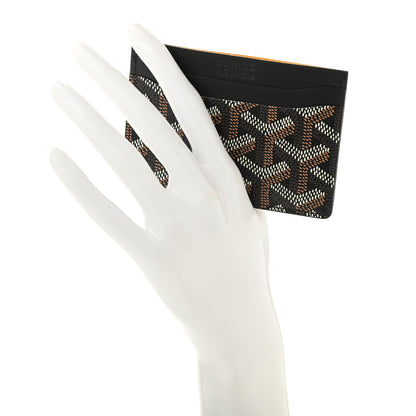 Goyard Goyardine Saint Sulpice Card Holder Black 2 of 7