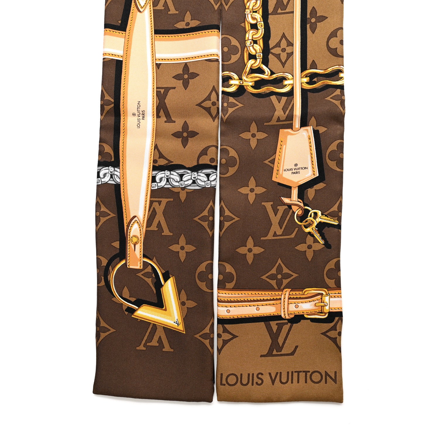 Louis Vuitton Silk Monogram Confidential Bandeau Brown 2 of 4