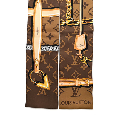 Louis Vuitton Silk Monogram Confidential Bandeau Brown 2 of 4