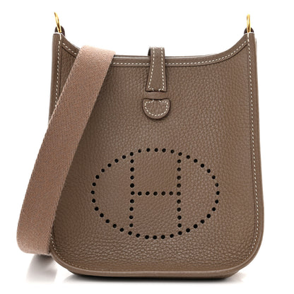 Hermes Taurillon Clemence Evelyne TPM Etoupe 1 of 11