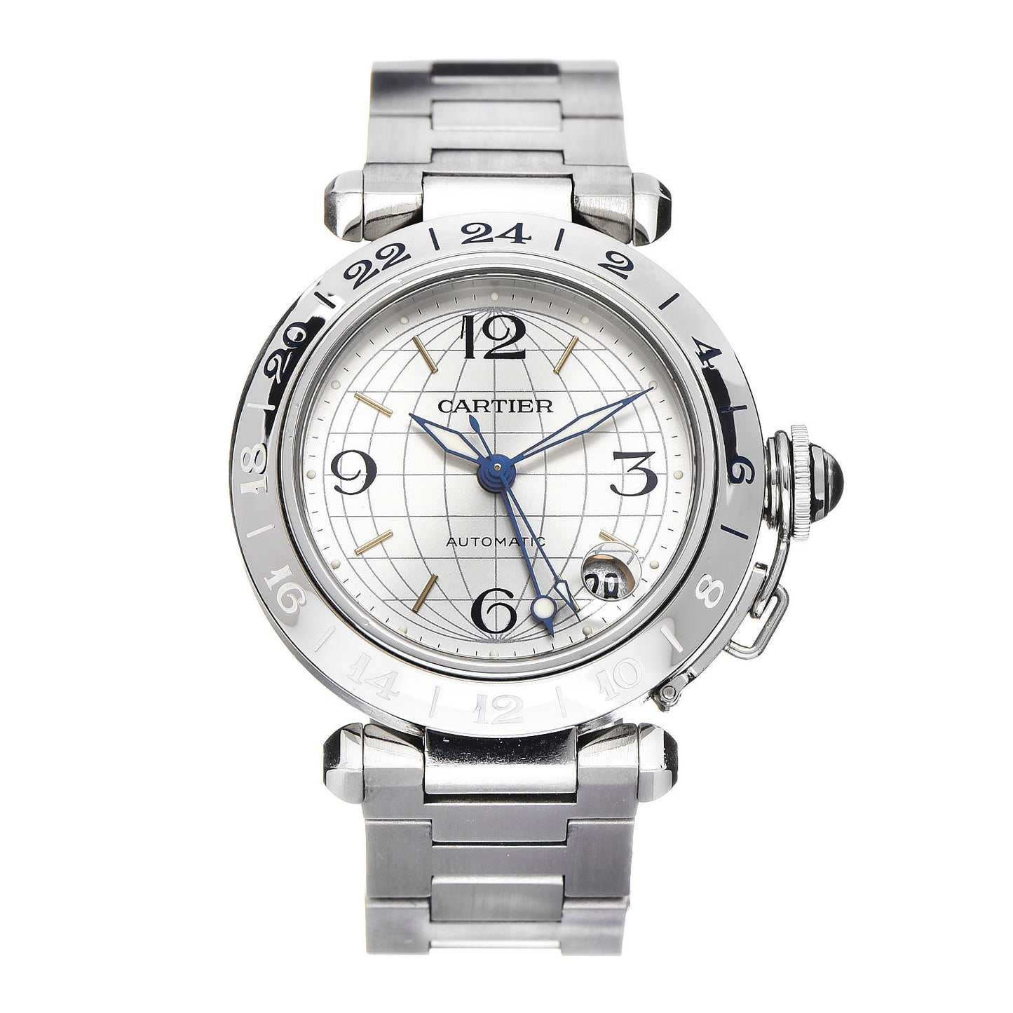 Stainless Steel 35mm Pasha GMT Automatic Watch