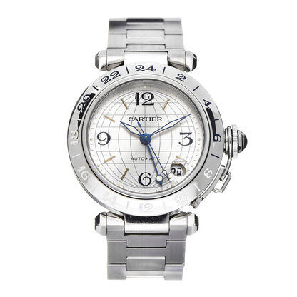 Cartier Stainless Steel 35mm Pasha GMT Automatic Watch 1 of 8