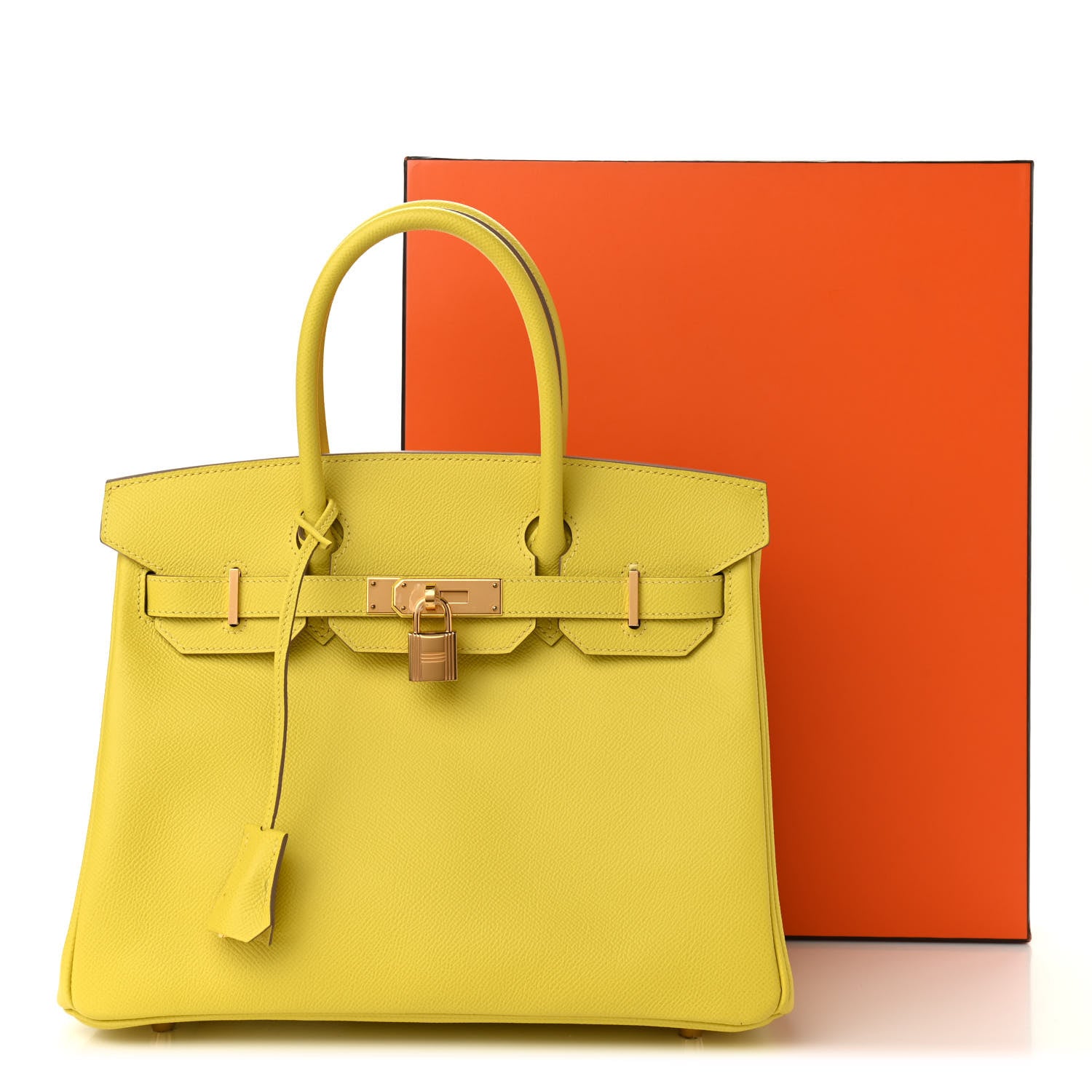 Hermes Epsom Birkin 30 Lime 11 of 11