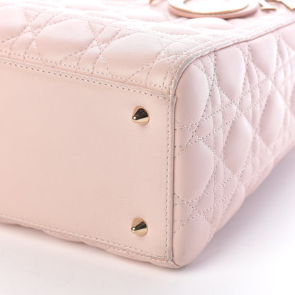 Christian Dior Lambskin Cannage Medium Lady Dior Light Pink 9 of 10