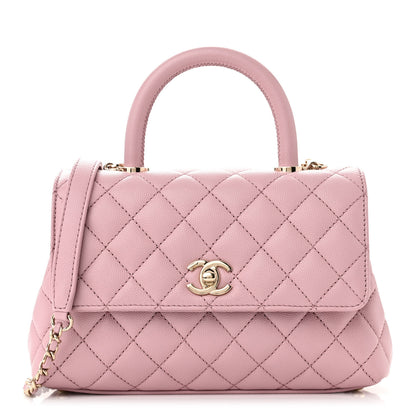 Chanel Caviar Quilted Mini Coco Handle Flap Light Pink 1 of 11
