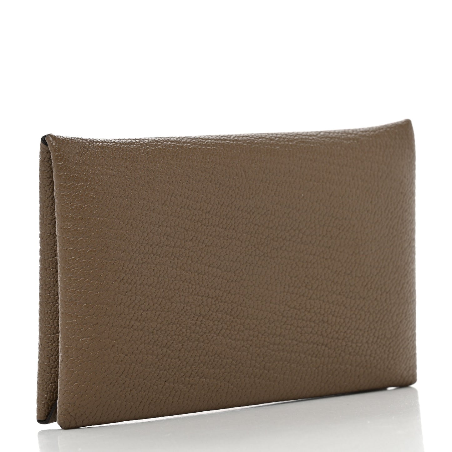 Chevre Mysore Calvi Card Case Etoupe