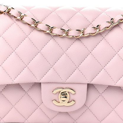 Chanel Caviar Quilted Medium Double Flap Light Pink 8 of 12