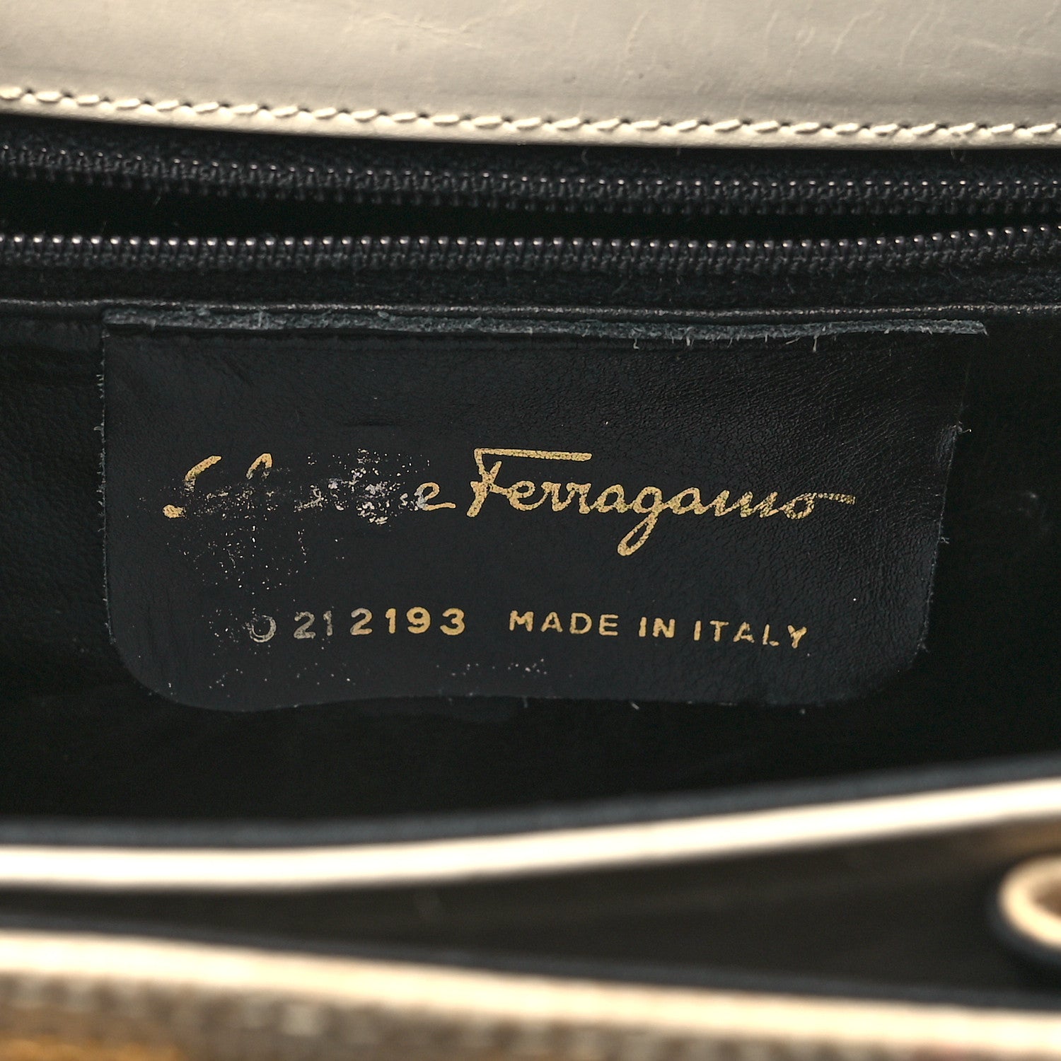 Salvatore Ferragamo Lizard Iconic Small Top Handle Bag Biege 7 of 15