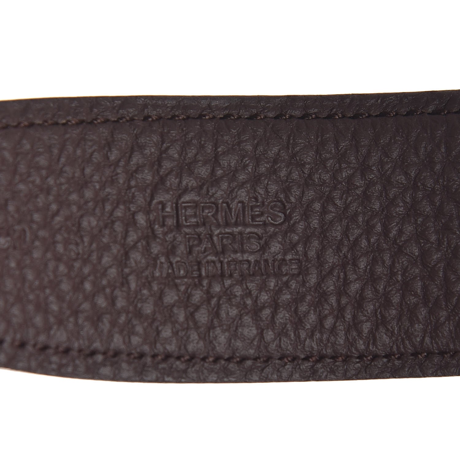 Hermes Box Togo 32mm H Belt 85 Black Chocolate 4 of 7