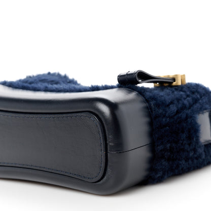 Chanel Shearling Small Gabrielle Hobo Navy 10 of 10