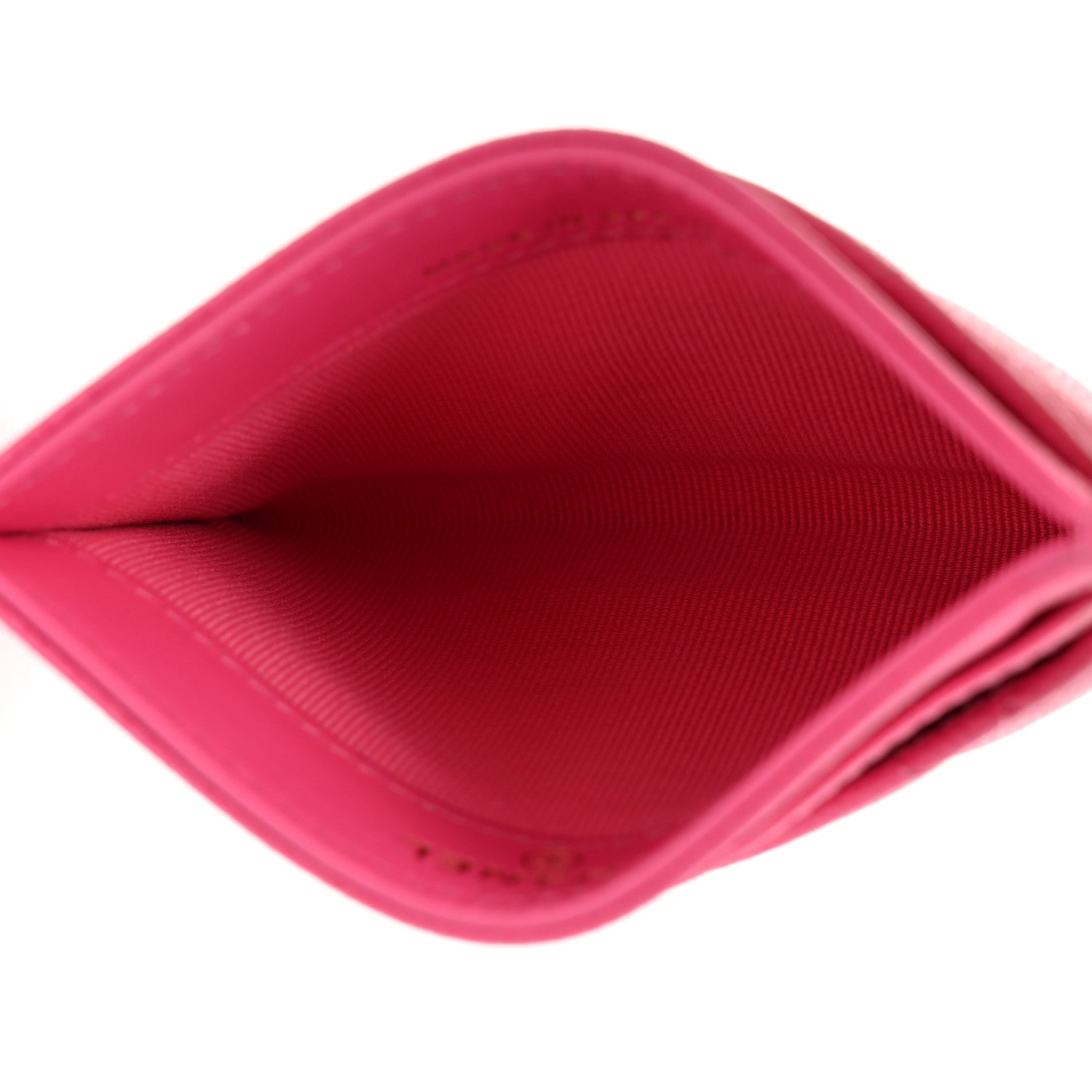 Chanel Caviar Quilted Card Holder Dark Pink 6 of 9