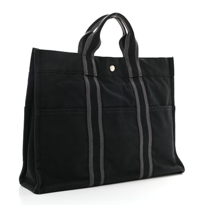 Hermes Canvas Fourre Tout MM Black 3 of 14