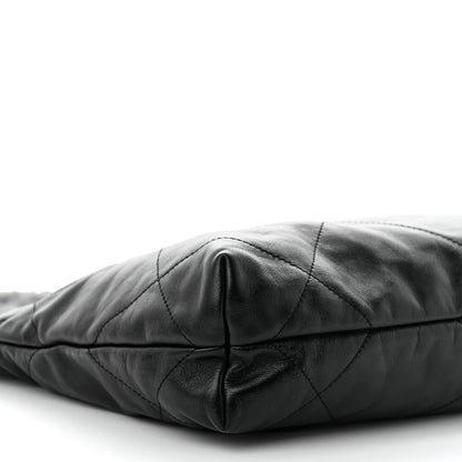 Chanel Shiny Calfskin Quilted Small Chanel 22 Black 10 of 11