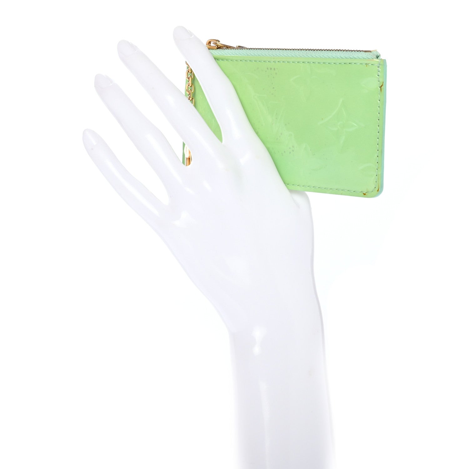 Louis Vuitton Vernis Key Pochette Peppermint 2 of 10