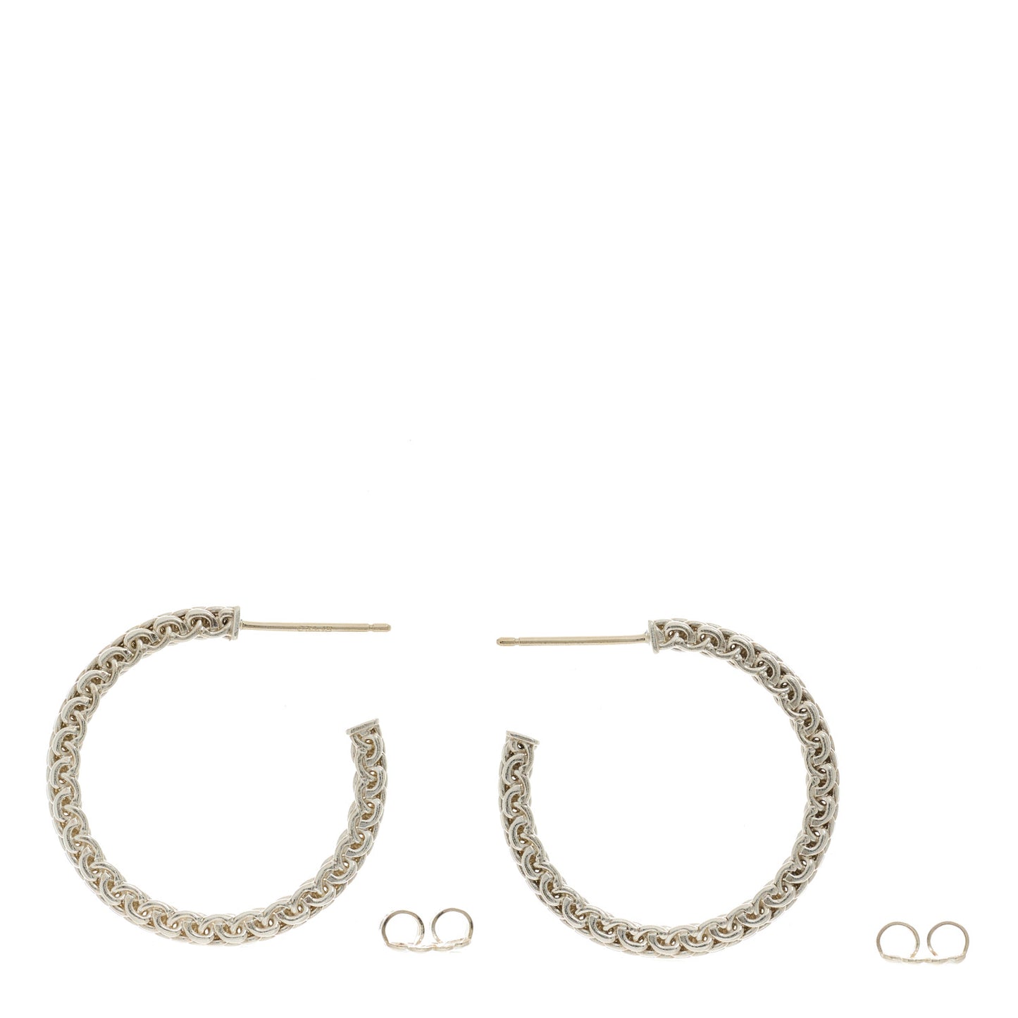 Sterling Silver Narrow Somerset Hoop Earrings
