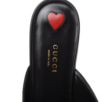 Gucci Malaga Kid Horsebit Slide Sandals 39 Black 8 of 9