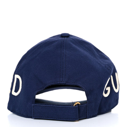 Gucci Cotton Loved Gucci Baseball Hat M Navy 4 of 13
