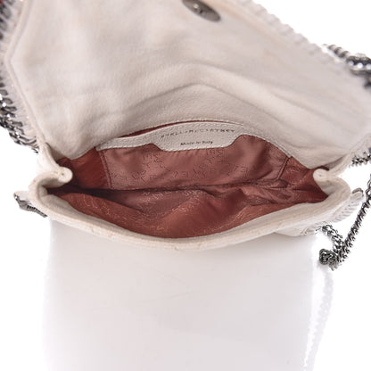 Stella McCartney Shaggy Deer Quilted Mini Falabella Fold Over Tote Chalk 5 of 17