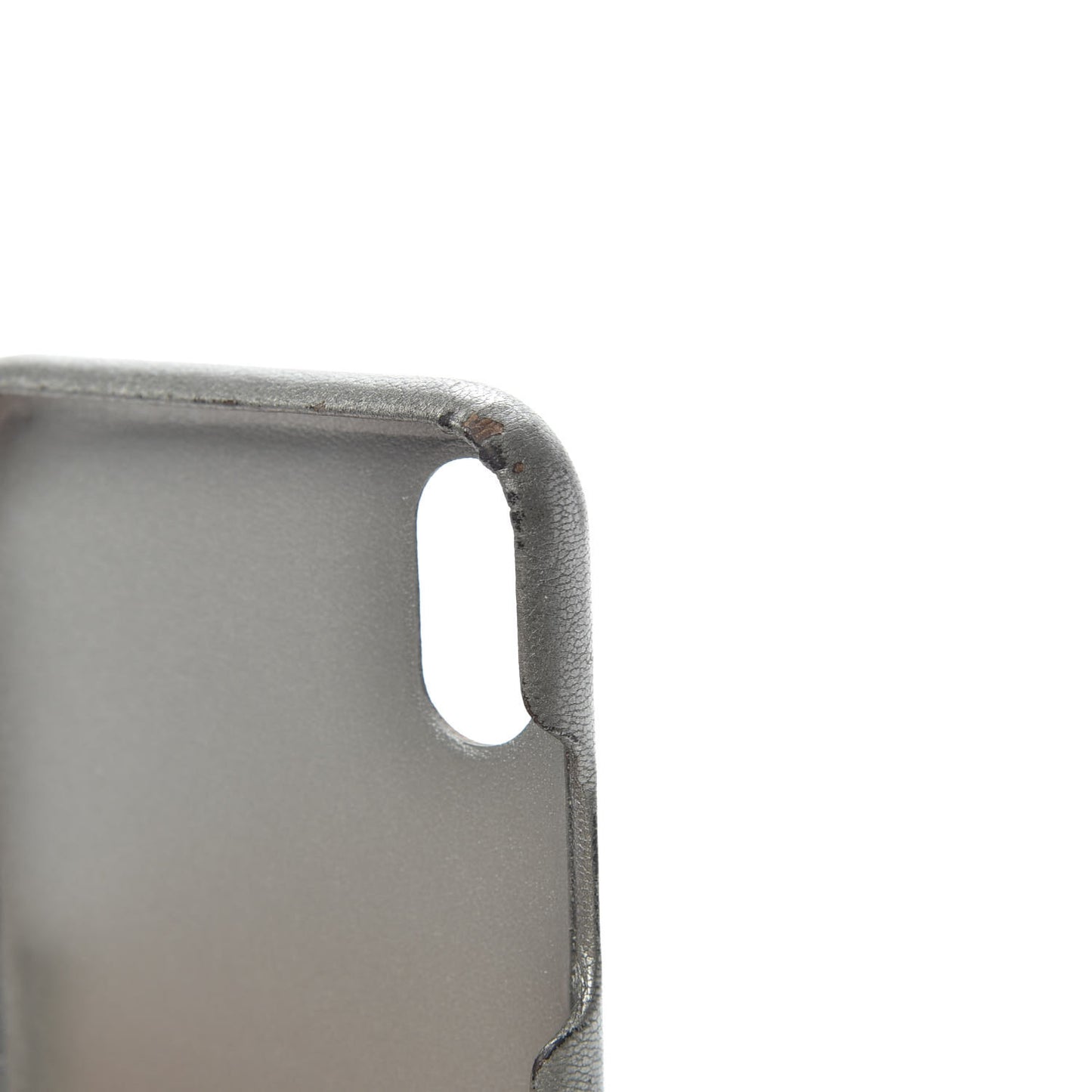 Goatskin Camellia iPhone X Case Grey