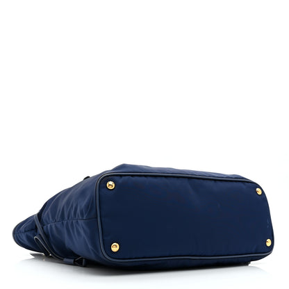 Prada Tessuto Nylon Saffiano Tote Baltico 4 of 10
